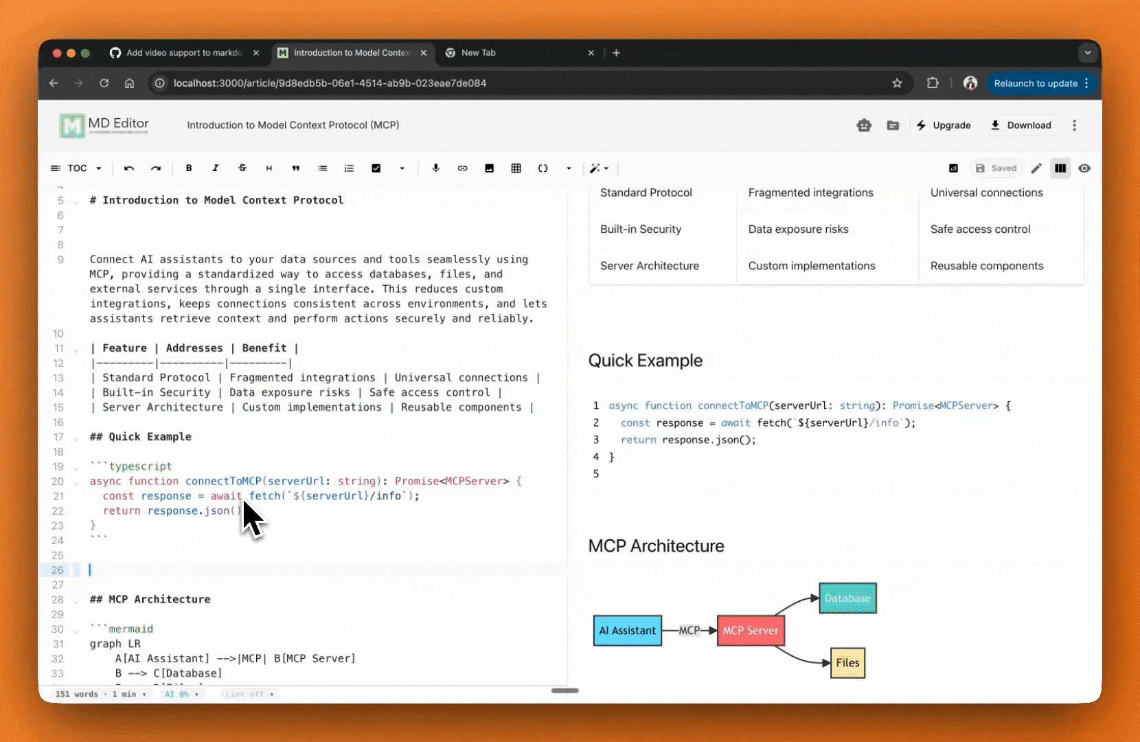 Video Support: Embed Videos in Your Markdown Documents